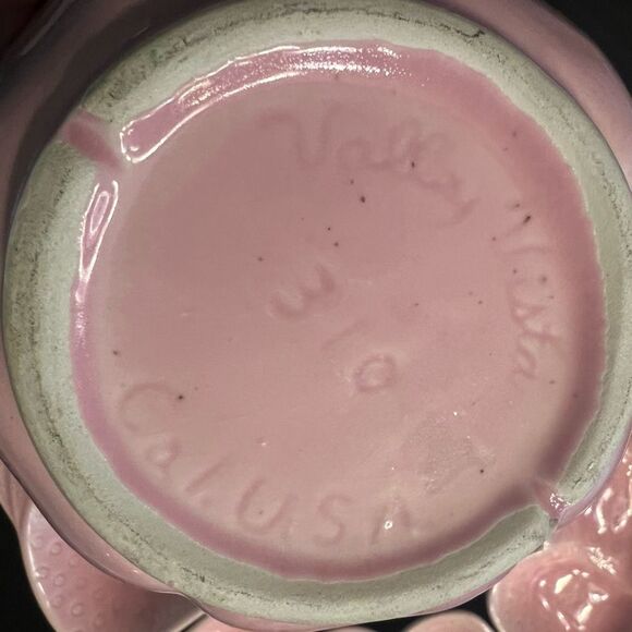 Vtg MCM CALIFORNIA CA Pottery 1940s Belmar Pink Strawberry Lazy Susan Party
Dish - Picture 5 of 16